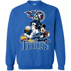 Mickey Mouse Tennessee Titans American Football Nfl Sports Shirt Crewneck Pullover Sweatshirt Crewneck Pullover Sweatshirt - parenttees