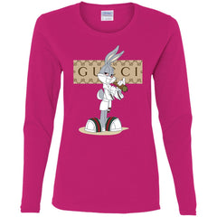 Gucci Rabbit Smoking Funny T-shirt Women Long Sleeve Shirt Women Long Sleeve Shirt - parenttees