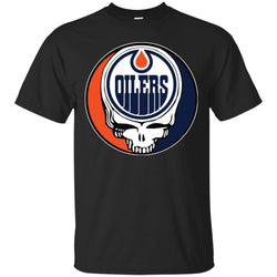 Edmonton Oilers Grateful Dead Steal Your Face Hockey Nhl Shirts Men Cotton T-Shirt