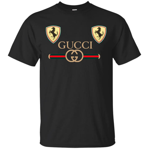 Best Gucci Ferrari New T-shirt Men Cotton T-Shirt Black / S Men Cotton T-Shirt - parenttees