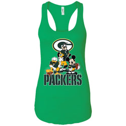 Mickey Mouse Green Bay Packer American Football Nfl Sports Shirt Women Tank Top