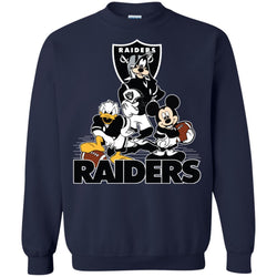 Mickey Mouse Oakland Raiders American Football Nfl Sports Shirt Crewneck Pullover Sweatshirt