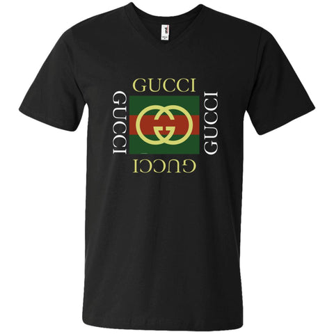 Gucci Logo Gift T-shirt Men V-Neck T-Shirt Black / S Men V-Neck T-Shirt - parenttees