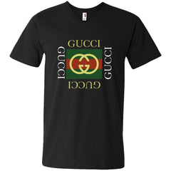 Gucci Logo Gift T-shirt Men V-Neck T-Shirt Men V-Neck T-Shirt - parenttees