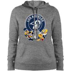 Los Angeles Rams Super Bowl 2019 Mickey Minnie Mouse Donald Daisy Duck Football Nfl Women Hooded Sweatshirt Women Hooded Sweatshirt - parenttees