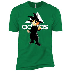 Goku Treding Adidas White T-shirt Men Short Sleeve T-Shirt Men Short Sleeve T-Shirt - parenttees