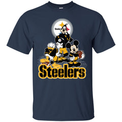 Mickey Mouse Pittsburgh Steelers American Football Nfl Sports Shirt Men Cotton T-Shirt Men Cotton T-Shirt - parenttees