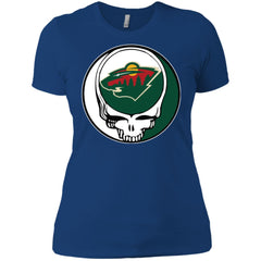 Minnesota Wild Grateful Dead Steal Your Face Hockey Nhl Shirts Women Cotton T-Shirt Women Cotton T-Shirt - parenttees
