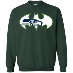 We Are The Seattle Seahawks Batman Nfl Mashup Crewneck Pullover Sweatshirt Crewneck Pullover Sweatshirt - parenttees