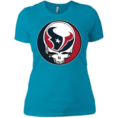 Houston Texans Grateful Dead Steal Your Face Football Nfl Shirts Women Cotton T-Shirt Women Cotton T-Shirt - parenttees