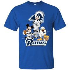 Nfl – Los Angeles Rams Donald Duck Goofy Mickey Mouse Super Bowl 2019 Football Men Cotton T-Shirt Men Cotton T-Shirt - parenttees