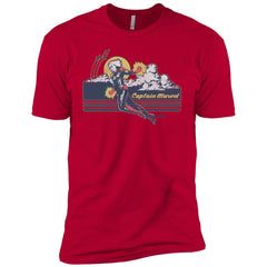 Marvel Captain Marvel Flight Clouds Vintage Men Short Sleeve T-Shirt Men Short Sleeve T-Shirt - parenttees