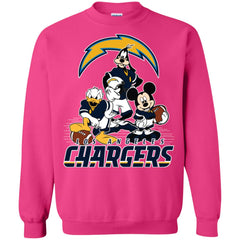 Mickey Mouse Los Angeles Chargers American Football Nfl Sports Shirt Crewneck Pullover Sweatshirt Crewneck Pullover Sweatshirt - parenttees