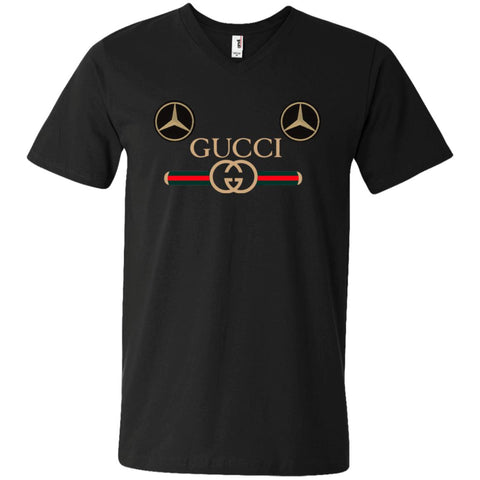 Gucci Mercedes Best T-shirt Men V-Neck T-Shirt Black / S Men V-Neck T-Shirt - parenttees