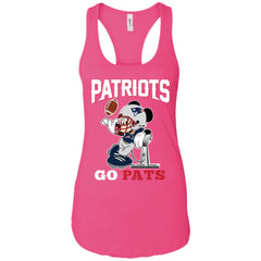 Go Pats - New England Patriots Super Bowl 2019 Mickey Mouse Football Nfl Women Tank Top Women Tank Top - parenttees