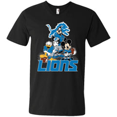 Mickey Mouse Detroit Lions American Football Nfl Sports Shirt Men V-Neck T-Shirt Men V-Neck T-Shirt - parenttees