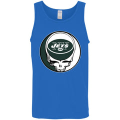 New York Jets Grateful Dead Steal Your Face Football Nfl Shirts Men Cotton Tank Men Cotton Tank - parenttees