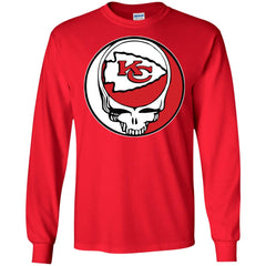 Kansas City Chiefs Grateful Dead Steal Your Face Football Nfl Shirts Men Long Sleeve Shirt Men Long Sleeve Shirt - parenttees