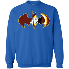 We Are The Washington Redskins Batman Nfl Mashup Crewneck Pullover Sweatshirt Crewneck Pullover Sweatshirt - parenttees