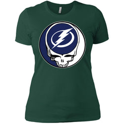 Tampa Bay Lightning Grateful Dead Steal Your Face Hockey Nhl Shirts Women Cotton T-Shirt