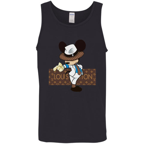 Louis Vuitton Mickey Dance Tshirt Men Cotton Tank Black / X-Small Men Cotton Tank - parenttees