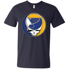 St Louis Blues Grateful Dead Steal Your Face Hockey Nhl Shirts Men V-Neck T-Shirt Men V-Neck T-Shirt - parenttees