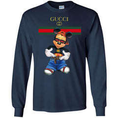 Gucci Logo Mickey Gift Trending T-shirt Men Long Sleeve Shirt Men Long Sleeve Shirt - parenttees