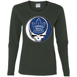 Toronto Maple Leafs Grateful Dead Steal Your Face Hockey Nhl Shirts Women Long Sleeve Shirt