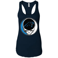 Carolina Panthers Grateful Dead Steal Your Face Football Nfl Shirts Women Tank Top Women Tank Top - parenttees