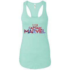 Captain Marvel Bold Tie Dye Movie Logo Women Tank Top Women Tank Top - parenttees