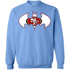 We Are The San Francisco 49ers Batman Nfl Mashup Crewneck Pullover Sweatshirt Crewneck Pullover Sweatshirt - parenttees