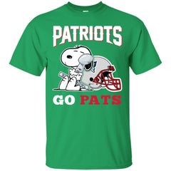 Go Pats - New England Patriots Super Bowl 2019 Snoopy Football Nfl Men Cotton T-Shirt Men Cotton T-Shirt - parenttees