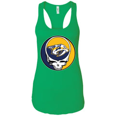 Nashville Predators Grateful Dead Steal Your Face Hockey Nhl Shirts Women Tank Top Women Tank Top - parenttees