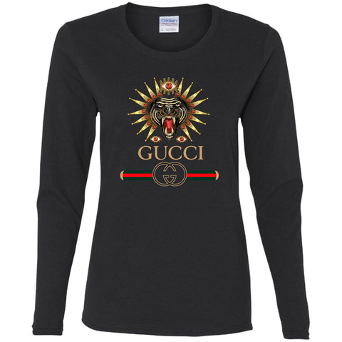 Gucci Tiger Best T-shirt Women Long Sleeve Shirt Black / S Women Long Sleeve Shirt - parenttees