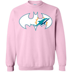 We Are The Miami Dolphins Batman Nfl Mashup Crewneck Pullover Sweatshirt Crewneck Pullover Sweatshirt - parenttees