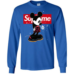 Supreme Mickey Babe Cute Love T-shirt Men Long Sleeve Shirt Men Long Sleeve Shirt - parenttees