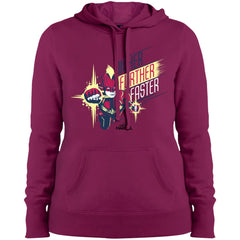 Captain Marvel Higher Further Faster Drawn Women Hooded Sweatshirt Women Hooded Sweatshirt - parenttees