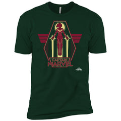 Captain Marvel Red Yellow Flight Powers Men Short Sleeve T-Shirt Men Short Sleeve T-Shirt - parenttees