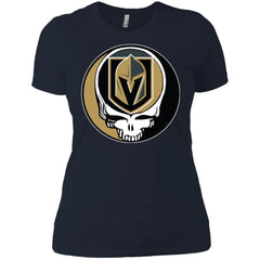 Vegas Golden Knights Grateful Dead Steal Your Face Hockey Nhl Shirts Women Cotton T-Shirt Women Cotton T-Shirt - parenttees