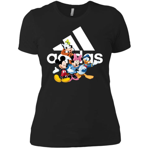 Aidas Mickey Mouse And Friends Disney T-shirt Women Cotton T-Shirt Black / X-Small Women Cotton T-Shirt - parenttees