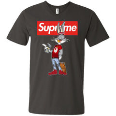 Supreme Rabbit Money Men V-Neck T-Shirt Men V-Neck T-Shirt - parenttees