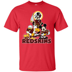 Mickey Mouse Washington Redskins American Football Nfl Sports Shirt Men Cotton T-Shirt