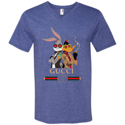 Gucci Trending T-shirt Rabbit And Donald T-shirt Men V-Neck T-Shirt