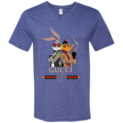 Gucci Trending T-shirt Rabbit And Donald T-shirt Men V-Neck T-Shirt Men V-Neck T-Shirt - parenttees