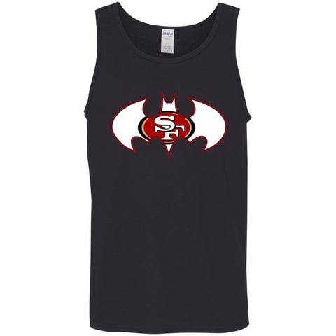 We Are The San Francisco 49ers Batman Nfl Mashup Men Cotton Tank Black / X-Small Men Cotton Tank - parenttees