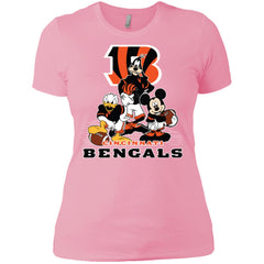 Mickey Mouse Cincinnati Bengals American Football Nfl Sports Shirt Women Cotton T-Shirt Women Cotton T-Shirt - parenttees