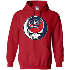 Columbus Blue Grateful Dead Steal Your Face Hockey Nhl Shirts Pullover Hoodie Sweatshirt Pullover Hoodie Sweatshirt - parenttees