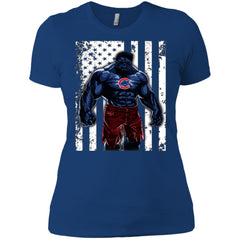 Giants Hulk Chicago Cubs T-shirt Flag Women Cotton T-Shirt Women Cotton T-Shirt - parenttees