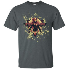 Captain Marvel Cracked Paint Splatter Logo Men Cotton T-Shirt Men Cotton T-Shirt - parenttees