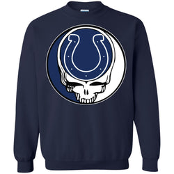 Indianapolis Colts Grateful Dead Steal Your Face Football Nfl Shirts Crewneck Pullover Sweatshirt